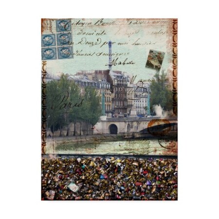 Sandy Lloyd 'Postcards Of Paris Ix' Canvas Art,35x47